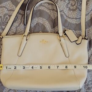 Coach Ivory Leather Satchel